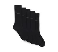 BOSS Paquete de cinco pares de calcetines de largo normal - Style5P RS Uni CC, 50478221 Negro 35-38