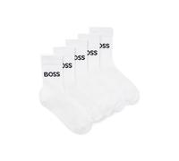 BOSS Paquete de cinco pares de calcetines para niños con logo - StyleJ52638/10P35, J52638 Blanco 31