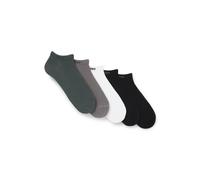 BOSS Paquete de cinco pares de calcetines tobilleros en mezcla de algodón con la marca - Style5P AS Uni CC, 50493197 Blanco / Gris / Negro 43-46