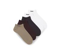 BOSS Paquete de cinco pares de calcetines tobilleros en mezcla de algodón con la marca - Style5P AS Uni CC, 50493197 Beige / Desbordamiento marrón / Negro / Blanco 39-42