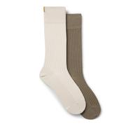 BOSS Paquete de dos calcetines de largo estándar con estructura de canalé - Style2P RS Light rib CC, 50554509 Beige 43-46