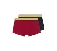 BOSS Paquete de dos calzoncillos bóxer en algodón de canalé - StyleTrunk 2P Gold Mono G, 50546758 Negro / Rojo S