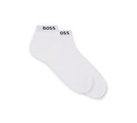 BOSS Paquete de dos pares de calcetines cortos con logo en el remate - Style2P SH Uni CC, 50491208 Blanco 39-42