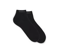 BOSS Paquete de dos pares de calcetines cortos con logo en el remate - Style2P SH Uni CC, 50491208 Negro 43-46