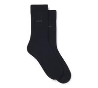 BOSS Paquete de dos pares de calcetines de largo estándar con logos - Style2P RS Uni CC, 50516616 Azul oscuro 47-50