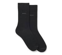 BOSS Paquete de dos pares de calcetines de largo estándar con logos - Style2P RS Uni CC, 50516616 Gris oscuro 47-50