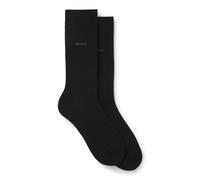 BOSS Paquete de dos pares de calcetines de largo estándar con logos - Style2P RS Uni CC, 50516616 Negro 47-50