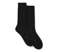 BOSS Paquete de dos pares de calcetines de largo estándar en canalé - Style2P RS RIB Uni WO, 50568190 Negro 43-46
