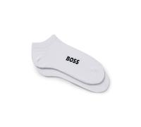 BOSS Paquete de dos pares de calcetines tobilleros de algodón con logo - Style2P AS Logo CC W, 50502054 Blanco 35-38