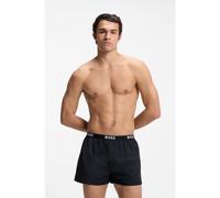 BOSS Paquete de dos shorts de pijama de algodón - Style2P Boxer Shorts EW, 50545913 Negro / Beige L