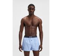 BOSS Paquete de dos shorts de pijama en algodón con logo en la cintura - StyleNOS Boxer EW 2P, 50480056 Celeste M