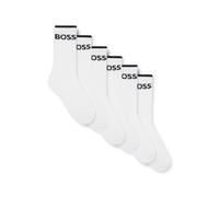 BOSS Paquete de seis pares de calcetines cortos - Style6P QS Stripe CC, 50510168 Blanco 39-42