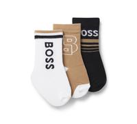 BOSS Paquete de tres calcetines para niños con detalles de logo - StyleJ52654/09B15, J52654 Negro 19