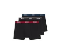 BOSS Paquete de tres calzoncillos bóxer de algodón elástico - StyleBoxerBr 3P Power, 50554694 Negro XS