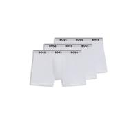 BOSS Paquete de tres calzoncillos bóxer en algodón elástico con logos - StyleBoxerBr 3P Power, 50475282 Blanco L