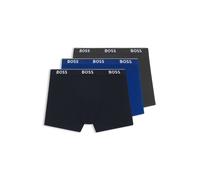 BOSS Paquete de tres calzoncillos bóxer en algodón elástico con logos - StyleBoxerBr 3P Power, 50475282 Azul / Gris XL