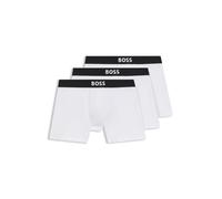 BOSS Paquete de tres calzoncillos bóxer en algodón elástico - StyleBoxerBr 3P BOSS ONE, 50544272 Blanco S