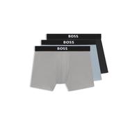 BOSS Paquete de tres calzoncillos bóxer en algodón elástico - StyleBoxerBr 3P BOSS ONE, 50544272 Negro / Gris / Azul L
