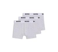 BOSS Paquete de tres calzoncillos bóxer para niños en algodón elástico - StyleJ52663/A3204A, J52663 Gris claro 138