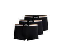 BOSS Paquete de tres calzoncillos de algodón con control de la humedad - StyleTrunk 3P Motion, 50516542 Negro M
