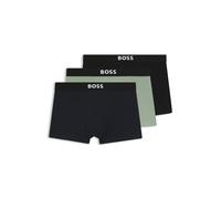 BOSS Paquete de tres calzoncillos de algodón elástico con logo en la cintura - StyleTrunk 3P BOSS ONE, 50544263 Negro / Verde / Azul M
