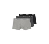 BOSS Calzoncillo boxer 'Power' gris oscuro / gris moteado / negro / blanco, Talla XL