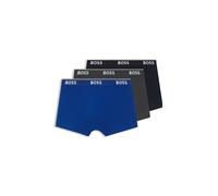 HUGO BOSS Trunk 3p Co/El, Boxers a Pantalones Cortos para Hombre, Multicolor (Open Blue 487), M