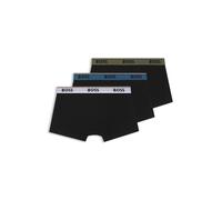 BOSS Paquete de tres calzoncillos de algodón elástico con logo en la cintura - StyleTrunk 3P Power, 50554693 Negro M