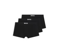 BOSS Paquete de tres calzoncillos de algodón elástico - StyleTrunk 3P BOSS ONE, 50544263 Negro L