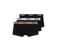 BOSS Paquete de tres calzoncillos de algodón elástico - StyleTrunk 3P Power, 50554693 Negro XL