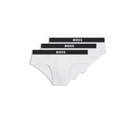BOSS Paquete de tres calzoncillos slip de tiro bajo en algodón elástico - StyleHipBr 3P BOSS ONE, 50546561 Blanco L