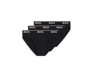 BOSS Paquete de tres calzoncillos slip en algodón elástico - StyleBrief 3P Power, 50475273 Negro XS