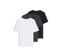 BOSS Paquete de tres camisetas de algodón con logo bordado - StyleTShirt RN 3P Classic, 50475284 Blanco / Azul / Gris XXL