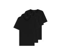 Hugo Boss Camiseta StyleTShirt RN 3P Classic 50475284 Pack 3 algodón logo bordado Negro M
