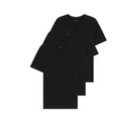 BOSS Paquete de tres camisetas interiores de algodón con cuello en pico - StyleTShirtVN 3P Classic, 50475285 Negro L