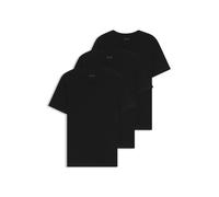 BOSS Paquete de tres camisetas interiores de algodón con cuello en pico - StyleTShirtVN 3P Classic, 50475285 Negro M