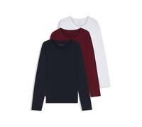 BOSS Paquete de tres camisetas interiores de algodón con logos - StyleLSShirtRN 3P Classic, 50492321 Azul / Rojo / Blanco L