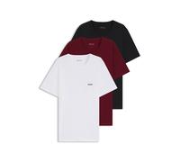 BOSS Paquete de tres camisetas interiores de algodón con logos - StyleTShirtRN 3P Classic, 50532468 Negro / Rojo / Blanco XXL