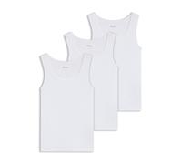 BOSS Paquete de tres camisetas interiores sin mangas de algodón - StyleTankTop3P RibClassic, 50542132 Blanco XL