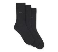 BOSS Paquete de tres pares de calcetines de largo estándar en tejido elástico - Style3P RS Uni CC, 50469839 Gris oscuro 35-38
