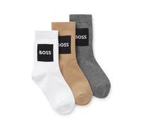 BOSS Paquete de tres pares de calcetines para niños de algodón con logos - StyleJ53152/10P27, J53152 Variado 31