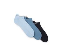 BOSS Paquete de tres pares de calcetines tobilleros con suela mullida - Style3P AS Iconic CC, 50564709 Azul 39-42