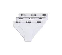 BOSS Paquete de tres slips en algodón elástico con logo en la cintura - StyleBrief 3P Power, 50475273 Blanco XXL