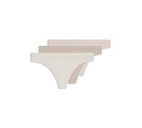 BOSS Paquete de tres tangas de algodón elástico con logo en la cintura - Style3P THONG, 50510030 Beige claro M