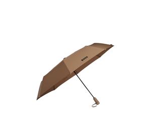 BOSS Paraguas de bolsillo de lona con monogramas en tono cámel - StylePocket umbrella Double B Camel, 58467317 Beige pcs.