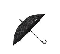 BOSS Paraguas de ciudad con estampado de cuadros en negro y mango de piel sintética - StyleUmbrella Checkered Black, 58837105 Negro pcs.