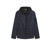 BOSS Parka deportiva con capucha y estampado integral - StyleOW_Jump JT HD, 50547720 Azul oscuro XL