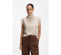BOSS Parte superior de cuello subido de cashmere y lana virgen - StyleC_Faprila, 50569892 Beige claro XL