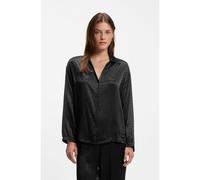 BOSS Parte superior de pijama de satén con estampado de monogramas por toda la prenda - StyleB Monogram_Shirt VN, 50570996 Negro XL