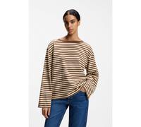 BOSS Parte superior relaxed fit en punto de algodón a rayas - StyleC_Ewa_stripe, 50569012 Fantasía XS